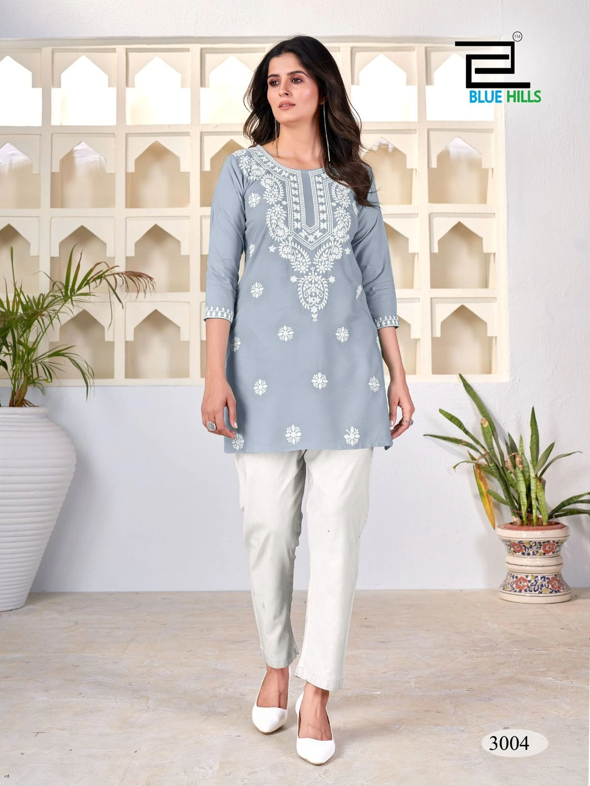 Blue Hills Amelia Vol 3 14 Kg Rayon Wholesale Fancy Kurtis Catalog — Wholesale Kurtis, Blue Hills wholesale from Surat - Gallery Image 5